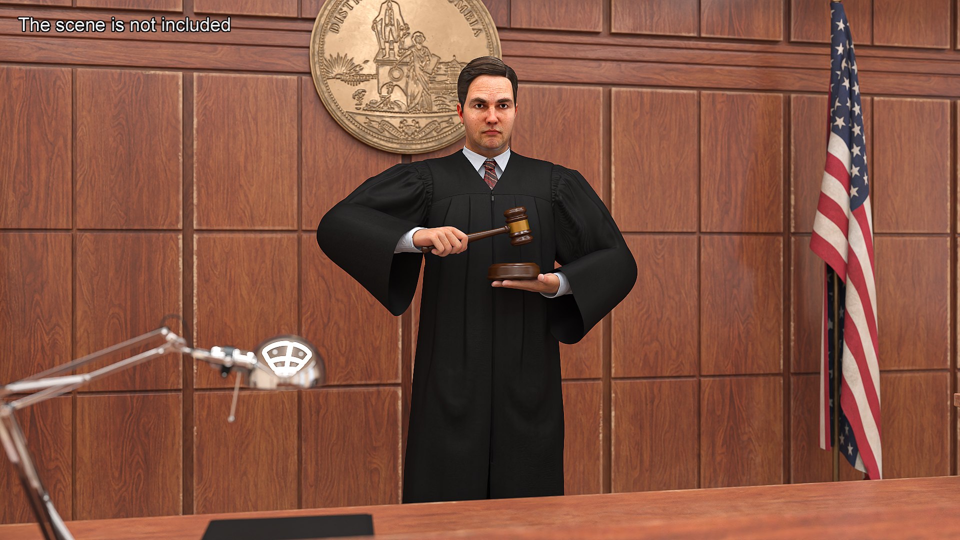 Judge Strict Pose Model - TurboSquid 2339137