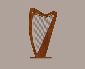 harp 3D model