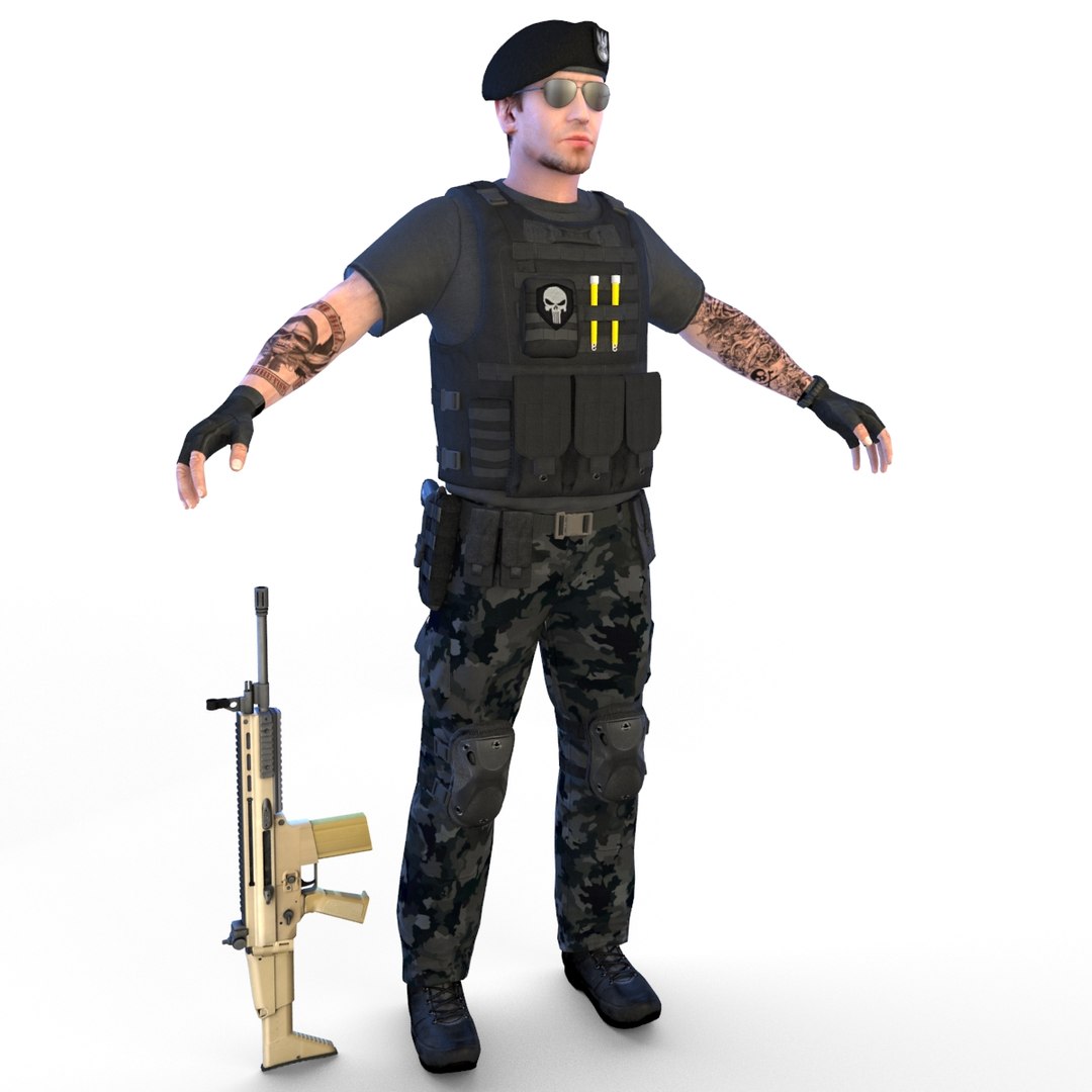 4k soldier beret 3D model - TurboSquid 1497144