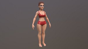 Stylized Female base mesh