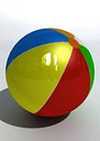ball beach beachball 3d model