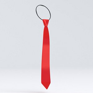 3D model Elastic Tie Red