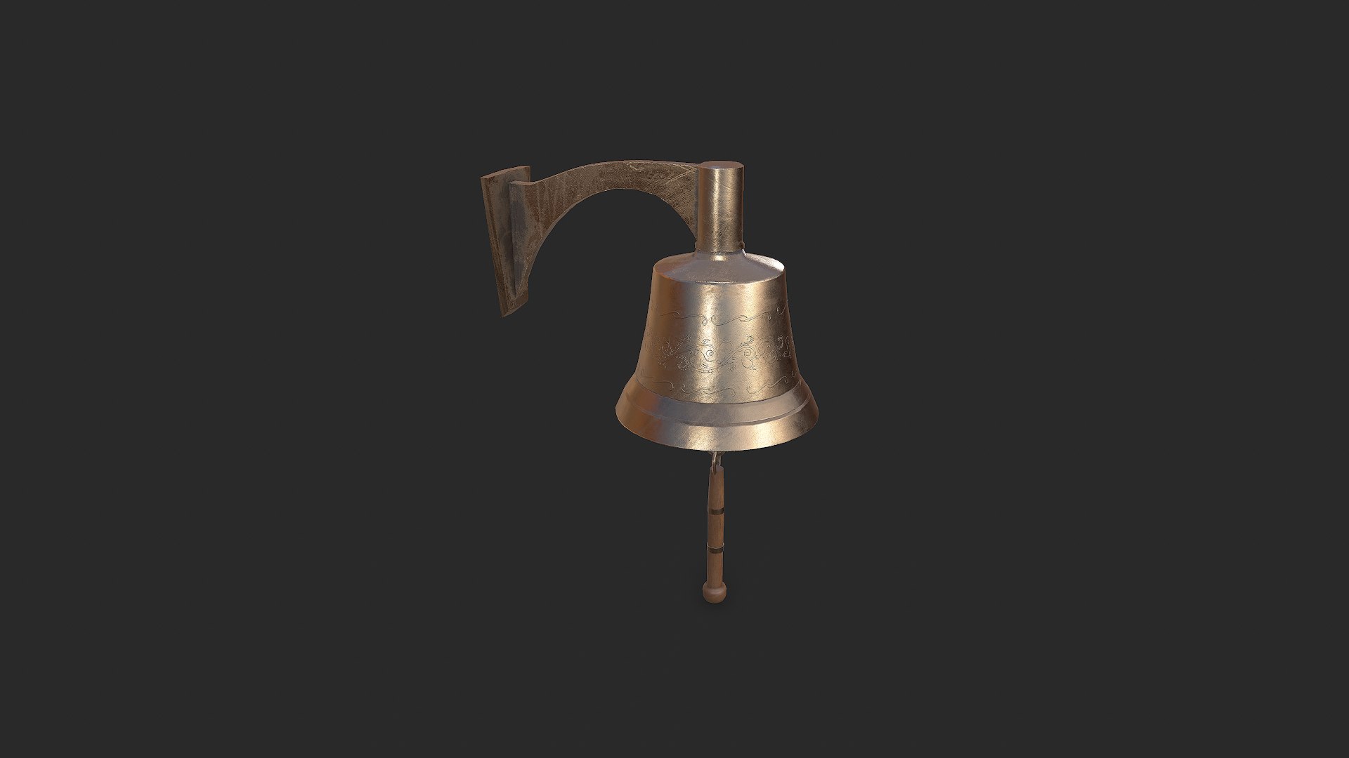 Old Wall Bell Low-poly PBR 3D model https://p.turbosquid.com/ts-thumb/LA/gevKVb/FX/screenshot001/png/1792739333/1920x1080/fit_q87/e9a4351ea6e367027cdd2d8aacafda56ec57d5b0/screenshot001.jpg
