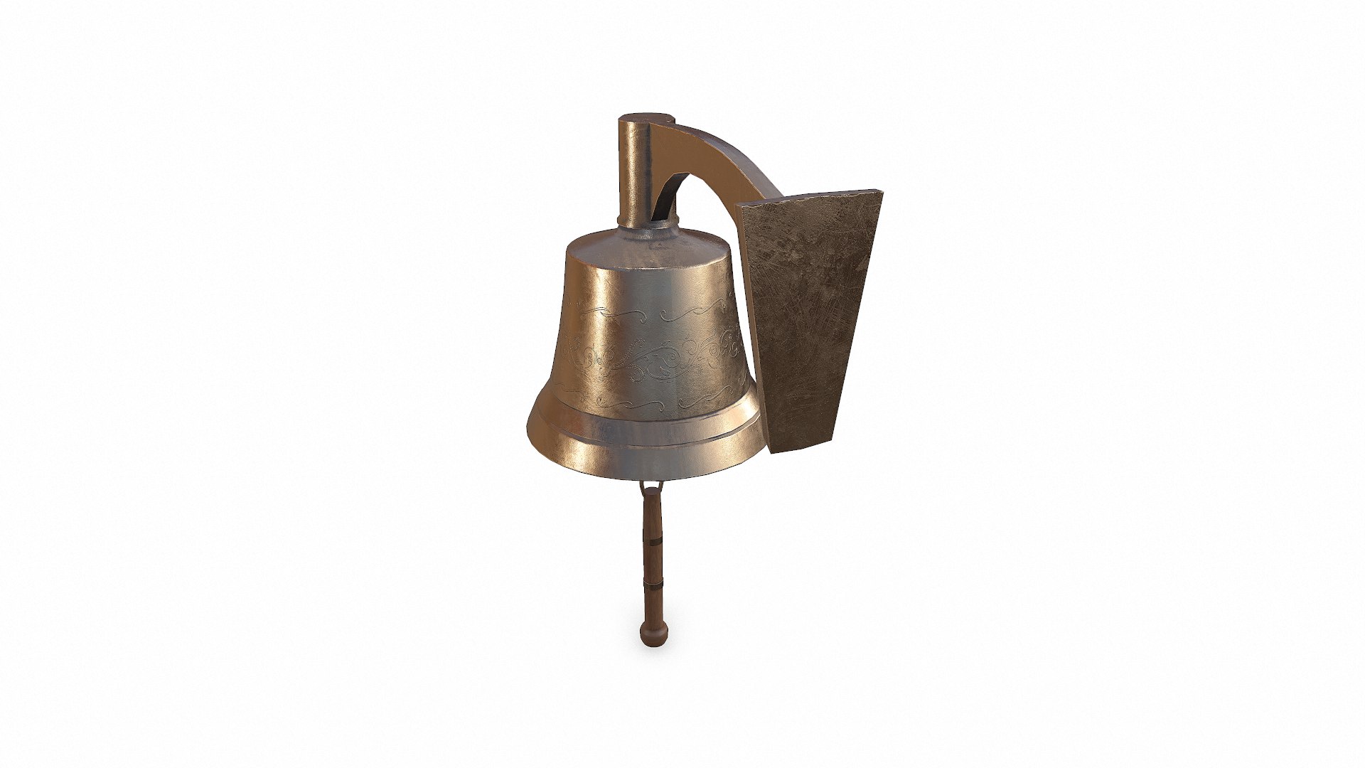 Old Wall Bell Low-poly PBR 3D model https://p.turbosquid.com/ts-thumb/LA/gevKVb/UD/screenshot007/png/1792739344/1920x1080/fit_q87/1592be6956a7c599a2e7b9a7f484bace7b84d4f5/screenshot007.jpg