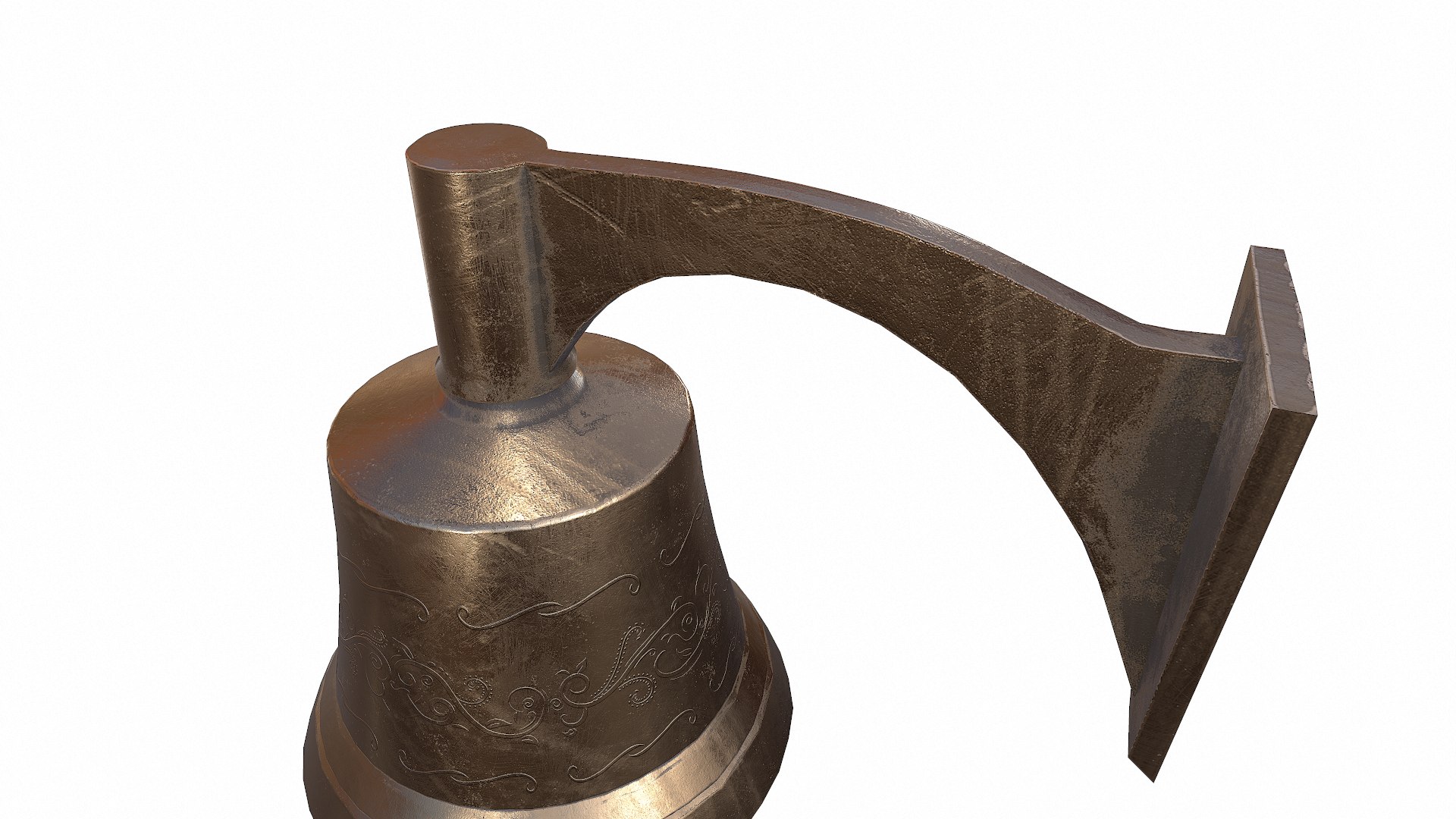 Old Wall Bell Low-poly PBR 3D model https://p.turbosquid.com/ts-thumb/LA/gevKVb/lU/screenshot011/png/1792739351/1920x1080/fit_q87/a349c5437eb3d084844d9609421137f42317def1/screenshot011.jpg