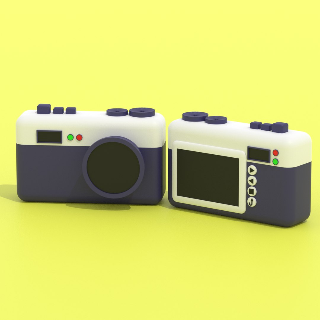 Cartoon Lovely Camera 3D Model - TurboSquid 2030834