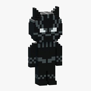 Voxel Black Panther 3D model