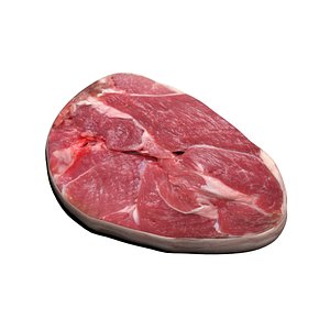 Raw Lamb steak meat 3D model
