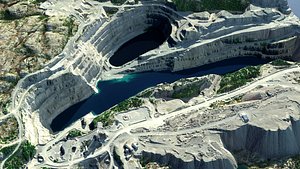 Scanned Opencast Mines 3D