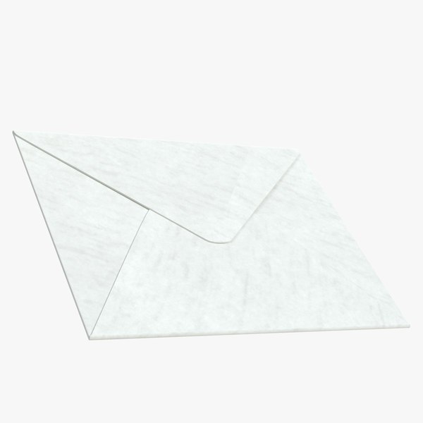 Rectangular envelope closed 3D model - TurboSquid 1370296