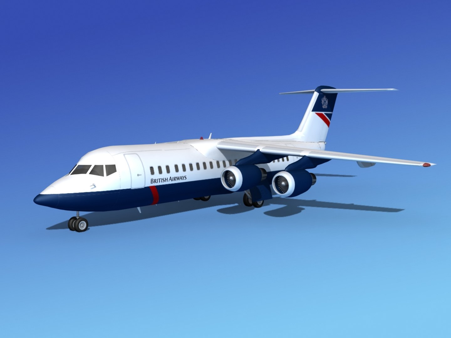 3d model bae 146 british