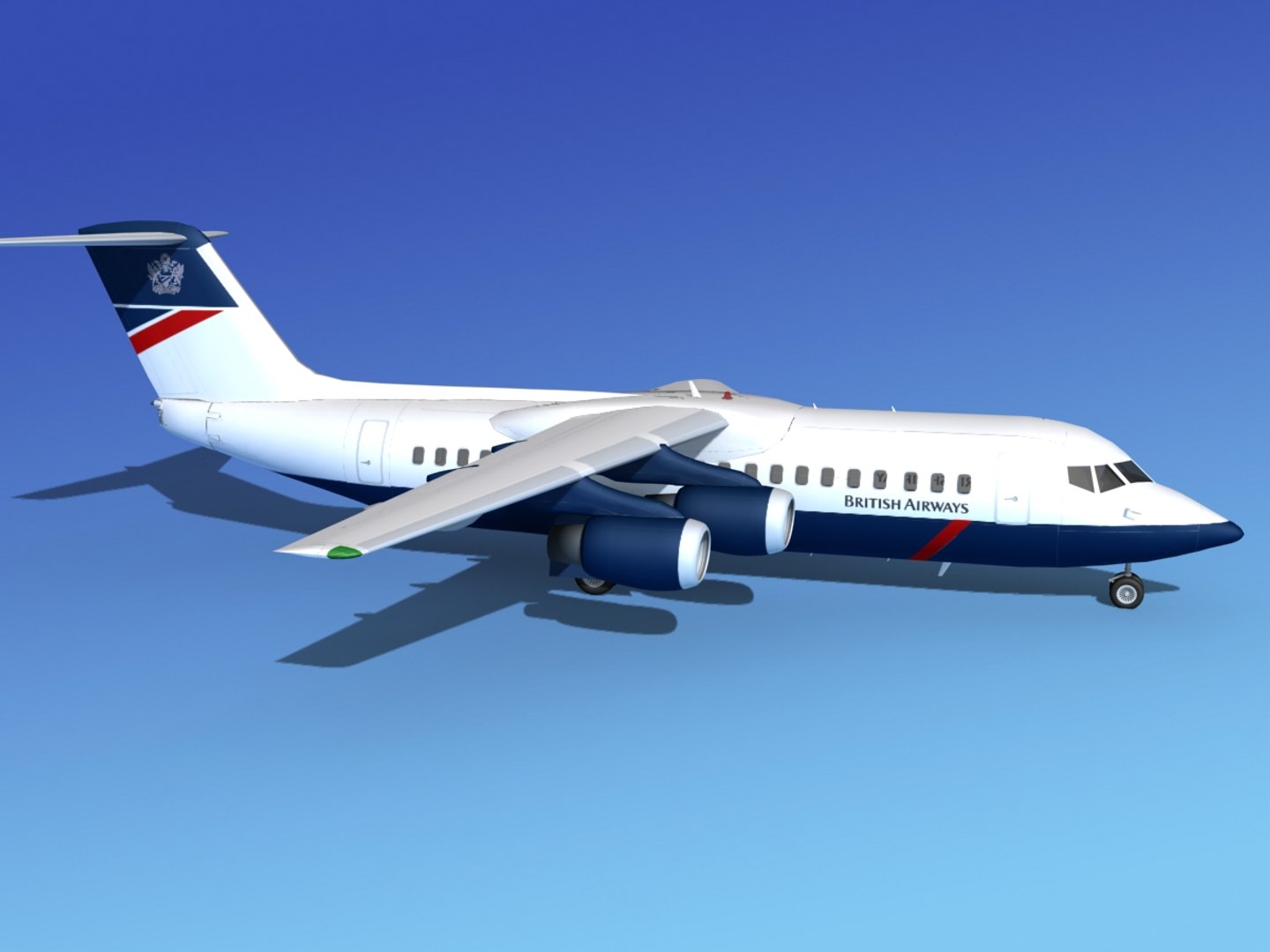 3d model bae 146 british