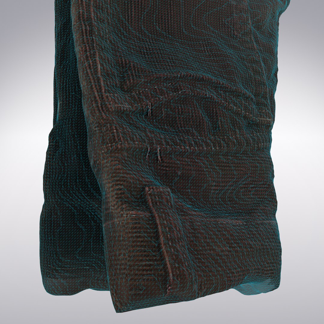 corduroy pants scanning 3d model