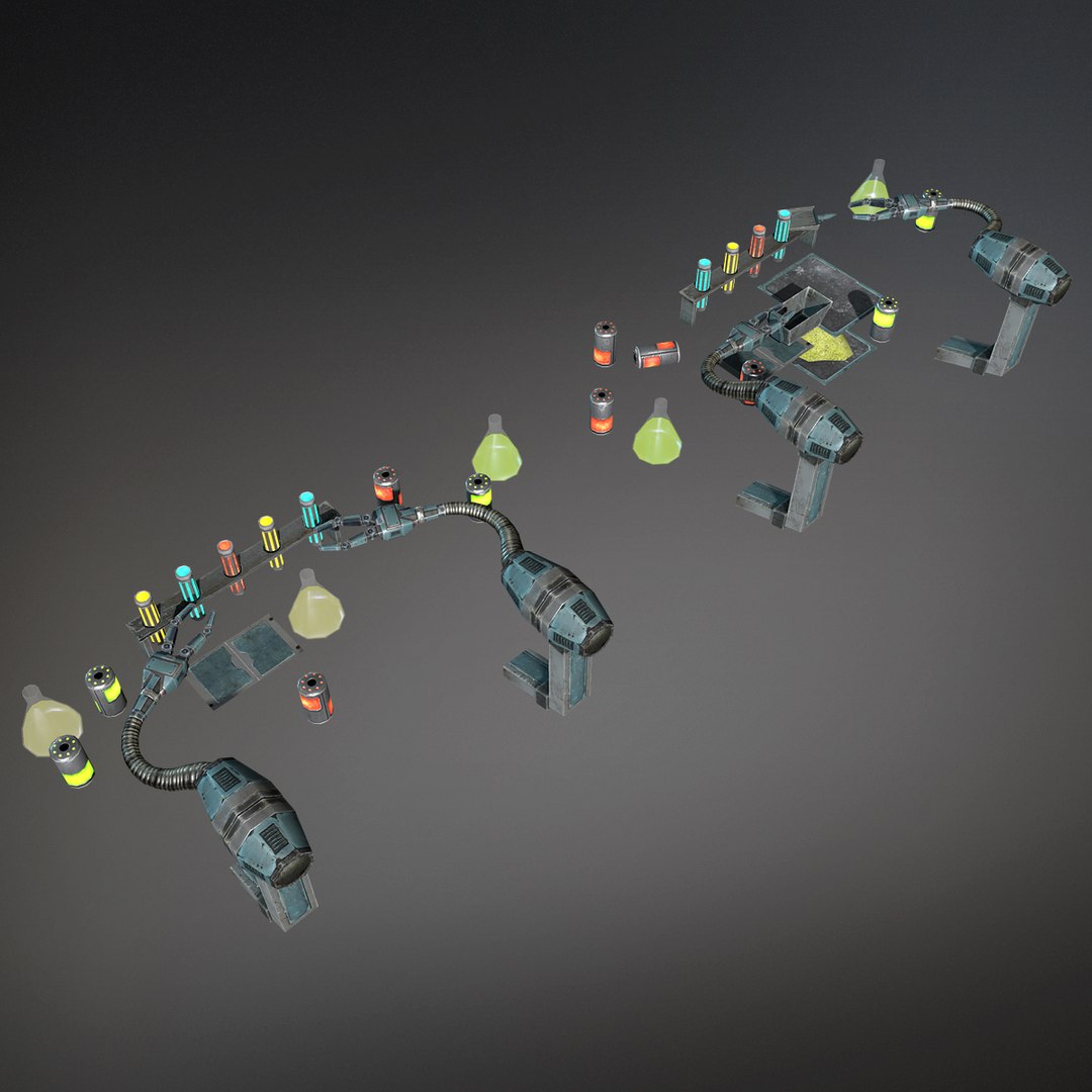 3d Low-poly Robotic Animation