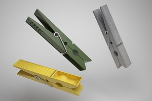 3d laundry pins model