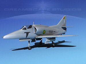 skyhawk douglas a-4 a-4g 3d 3ds