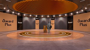 Award virtual set 3D model