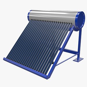 solar heater 1 3d obj