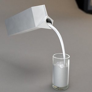 3D milk box porcelain glass cup