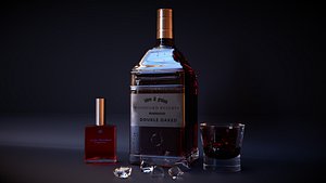 double whiskey bottle