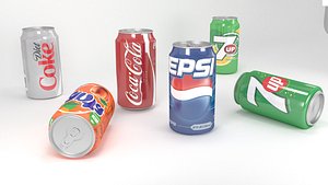soda drink cola 3D model
