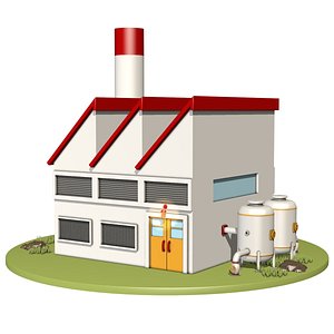 3d model industrial scene