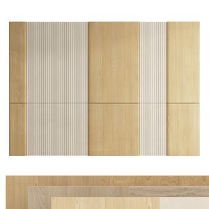 Headboard Decorative wall panels set 01b