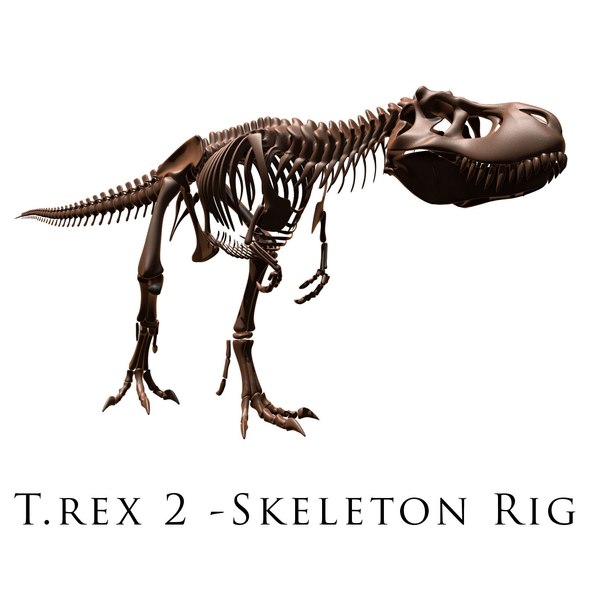 modelo 3d T.rex 2 Skeleton Rig gratis - TurboSquid 889986