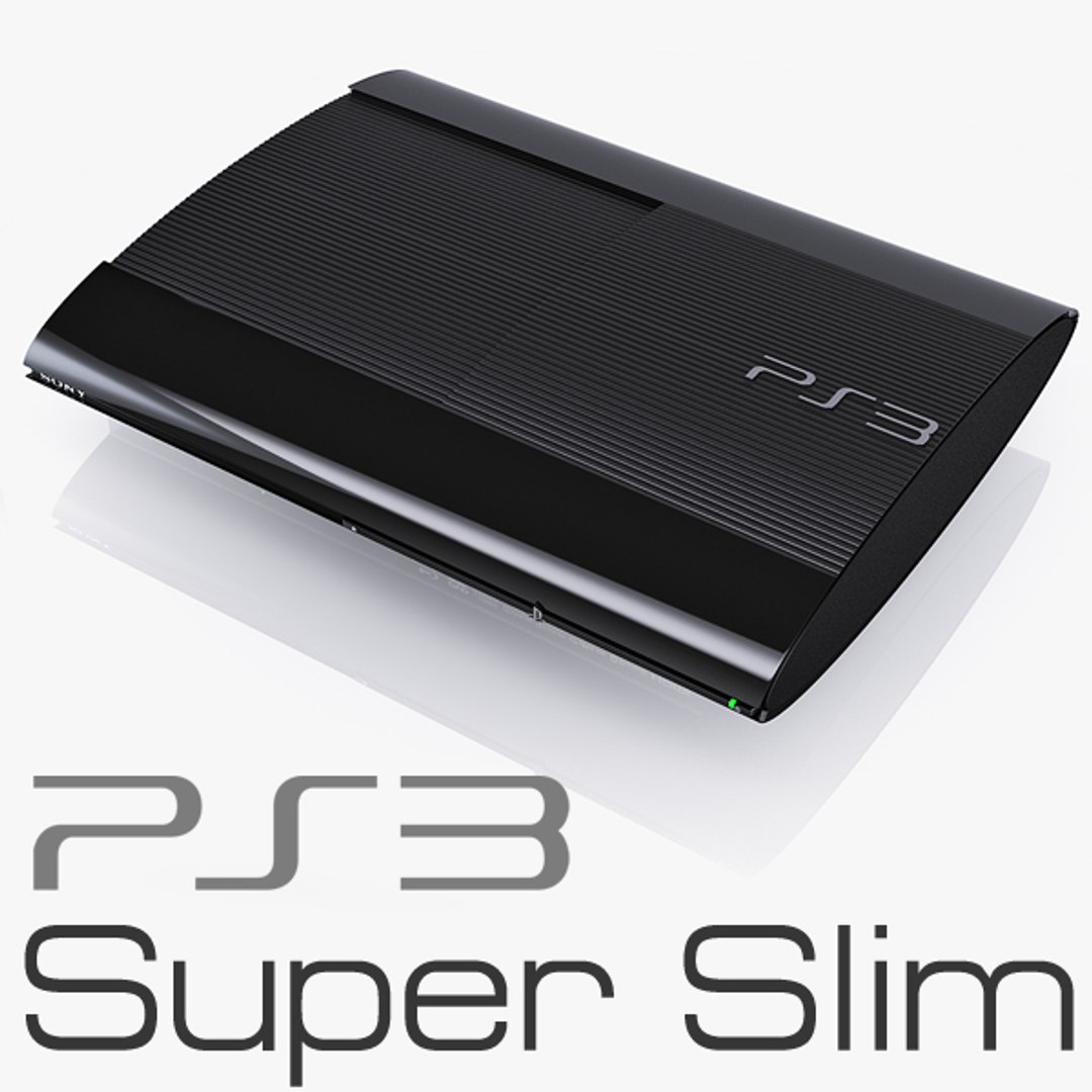 Playstation 3 console 3D model