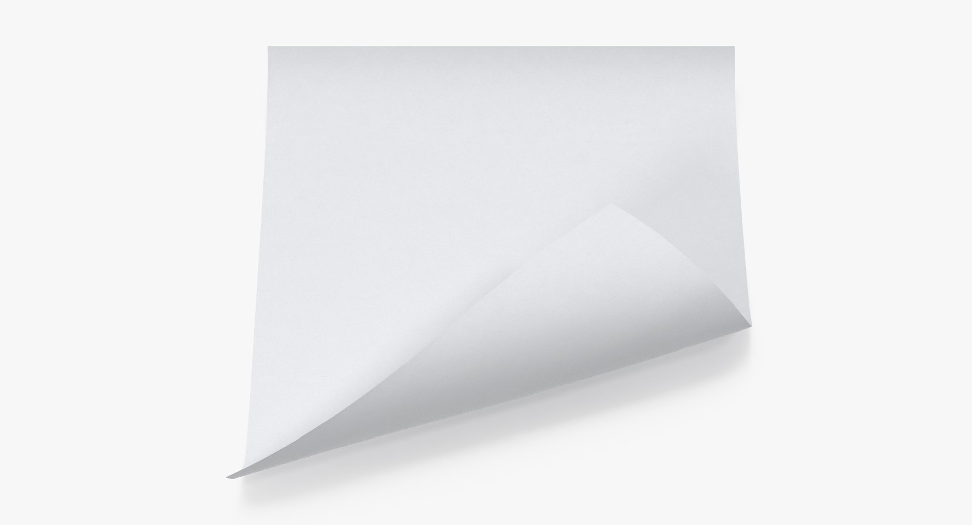 Single Paper Sheet 05 3D - TurboSquid 1206495