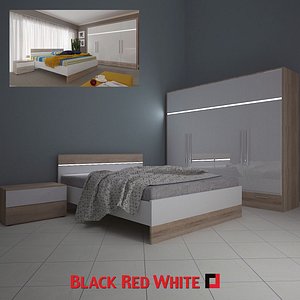 3d bedroom brw bed model