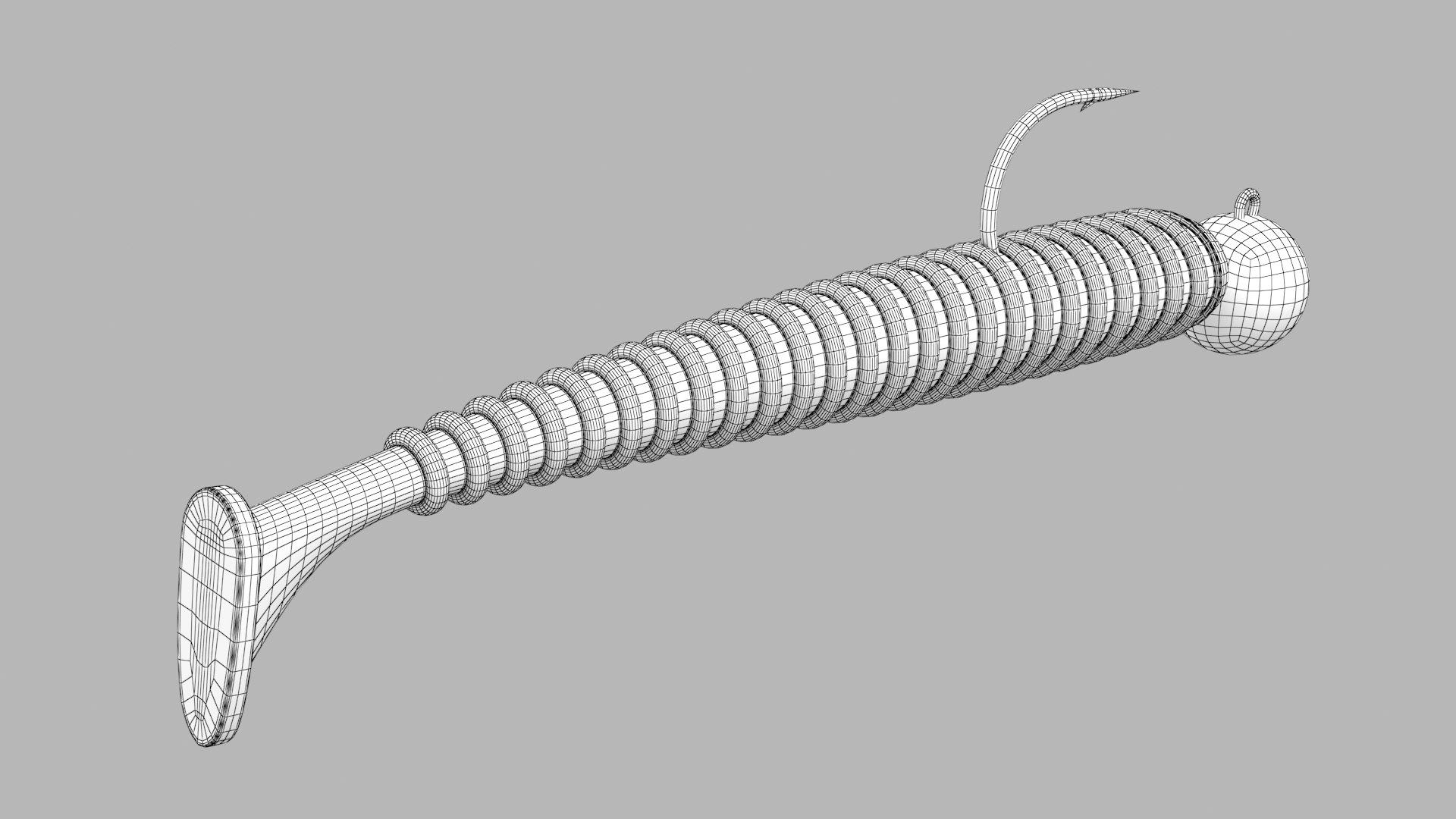 Jelly Worm Fishing Lure 06 3D Model TurboSquid 1979678