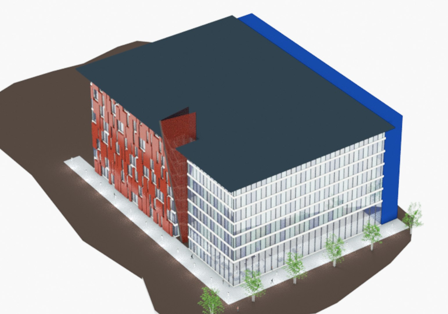 3d Model Office Block
