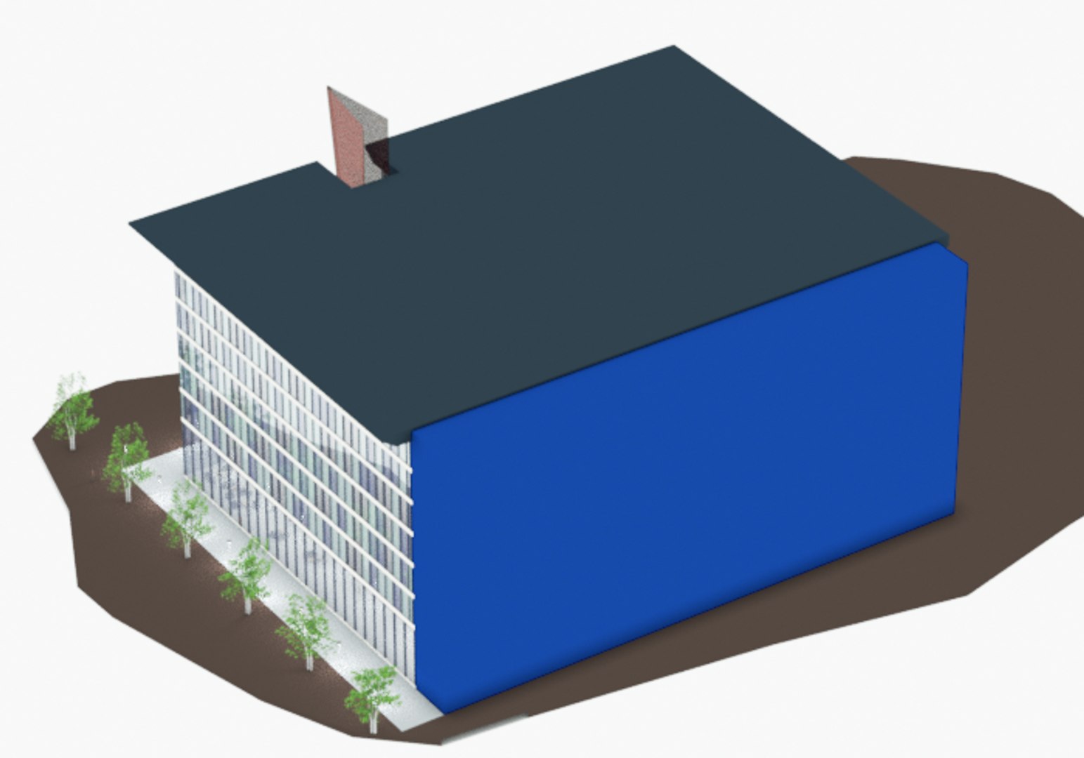 3d Model Office Block