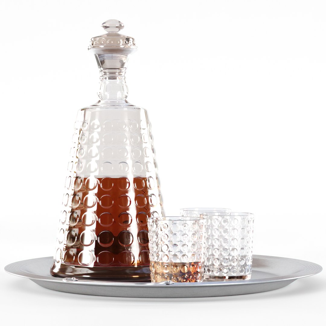 3D Whiskey decanter with glasses v02 https://p.turbosquid.com/ts-thumb/LB/ano86u/ZH/whiskeydecanterwithglassesv021/jpg/1650442564/1920x1080/fit_q87/94d2e04ab90369acad869dde58ab88c95502cf95/whiskeydecanterwithglassesv021.jpg