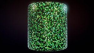 Multi-Shape Glitter Substance PBR material and textures 3D model