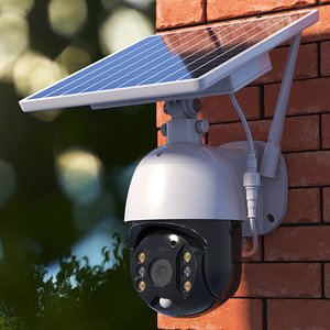 Solar Powered PTZ Security Camera