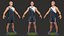 Athletes 3D model