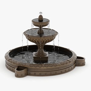 3D model Fountain 05 PBR Realistic