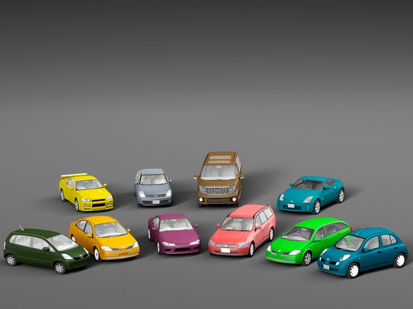 3D japan cars pack vehicle