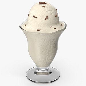 Ice Cream In Glass 3D model