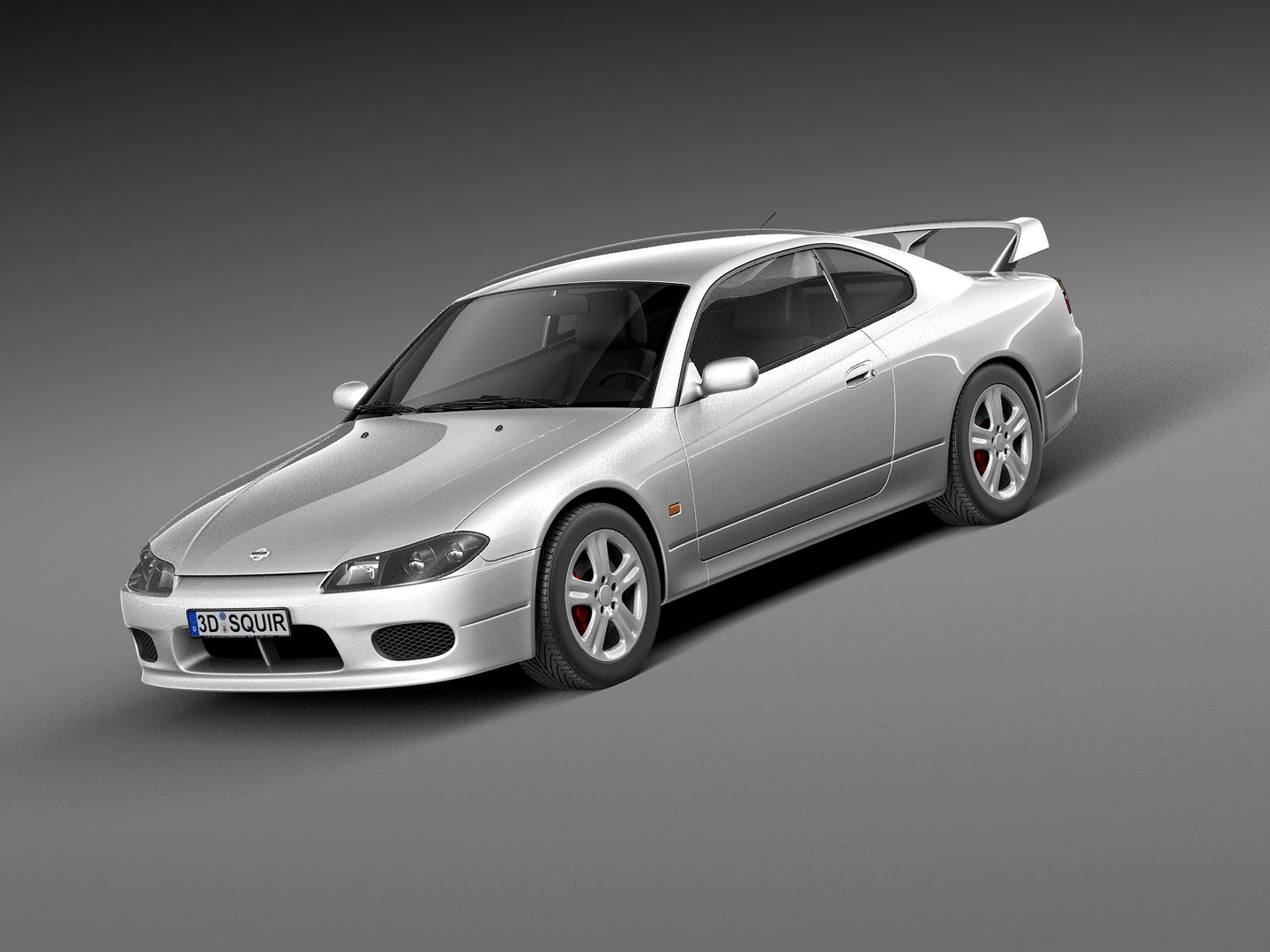 nissan 240sx silvia s13 3d model