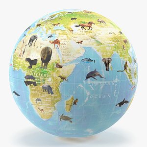 Animals World Globe