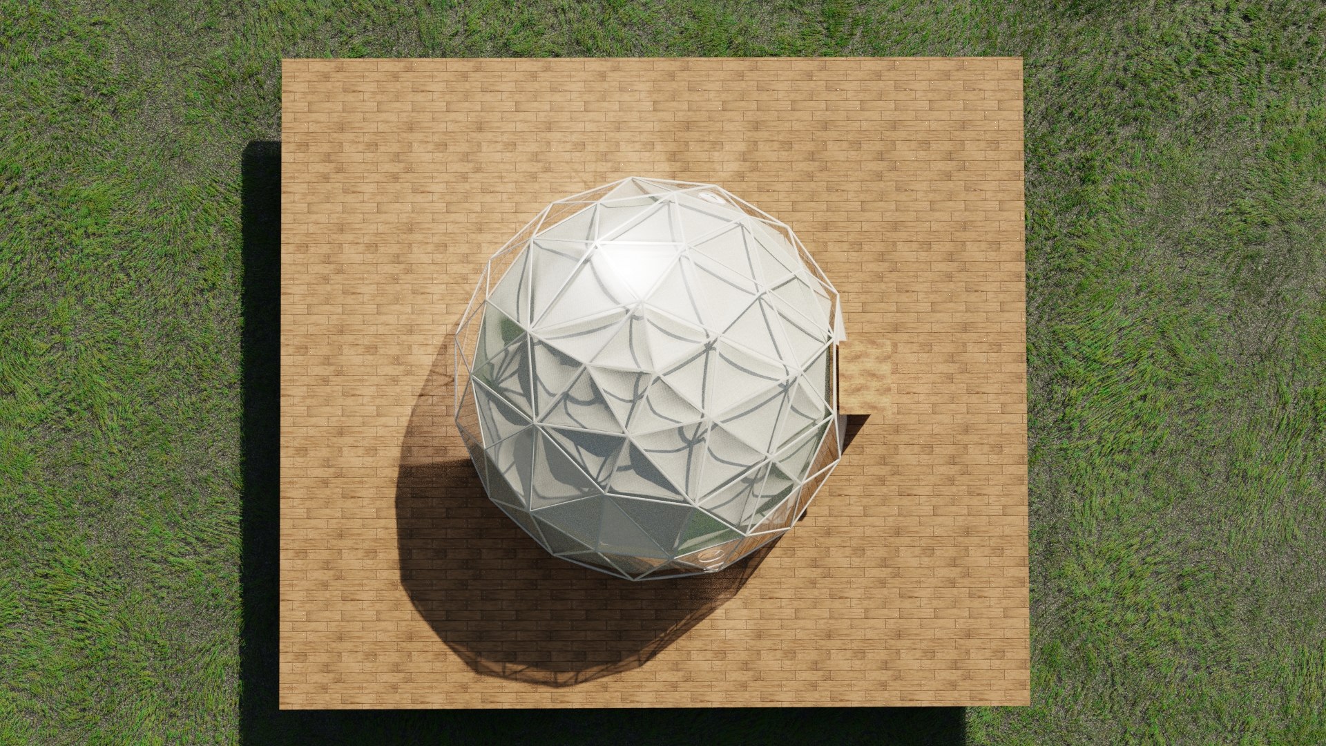 Geodesic Dome 3D Model - TurboSquid 1828061