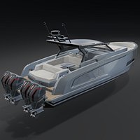 Vanquish VQ45 Luxury Motor Yacht 3D