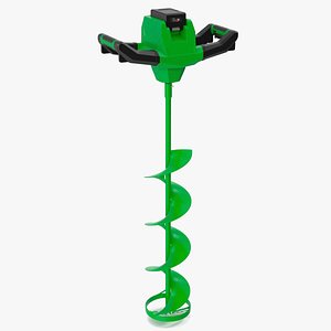 Electric Ice Auger Green