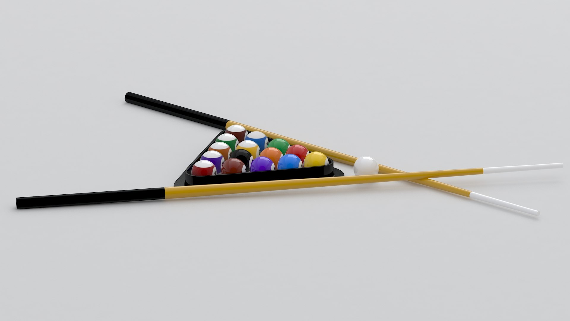 Pool Table Triangle Billiard Triangle 3D Model - TurboSquid 2469792