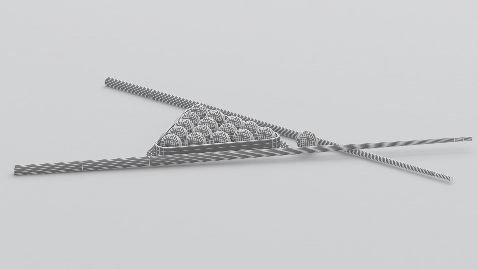 Triangolo Da Biliardo Standard SGL, Per Palle Da 2" (Pollice), Accessorio Alta Qualità Per Biliardo
