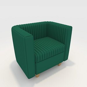 3D Sofa 1 Seater 12