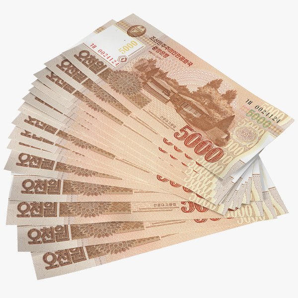 Fan of North Korea 5000 Won 2013 Banknotes 3D model